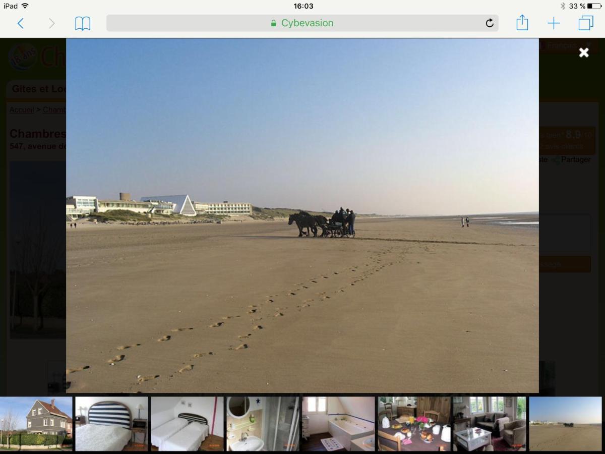Bed and Breakfast Le Cadran Stella-Plage Exteriér fotografie